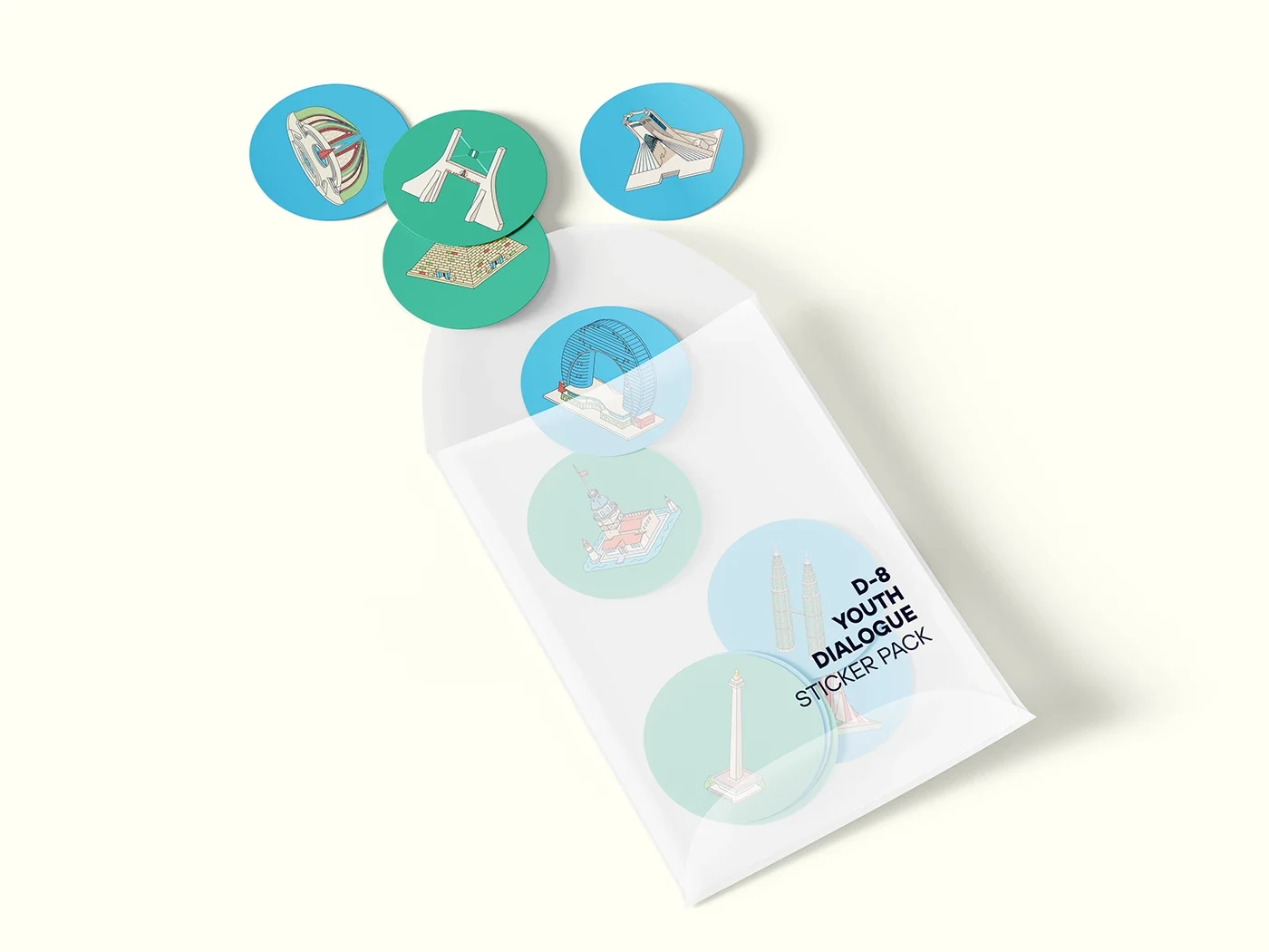 Illustrated sticker pack