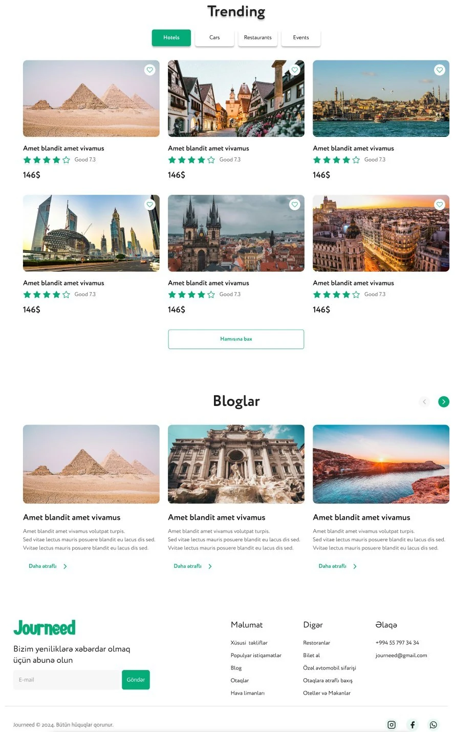Journeed — travel discovery interface