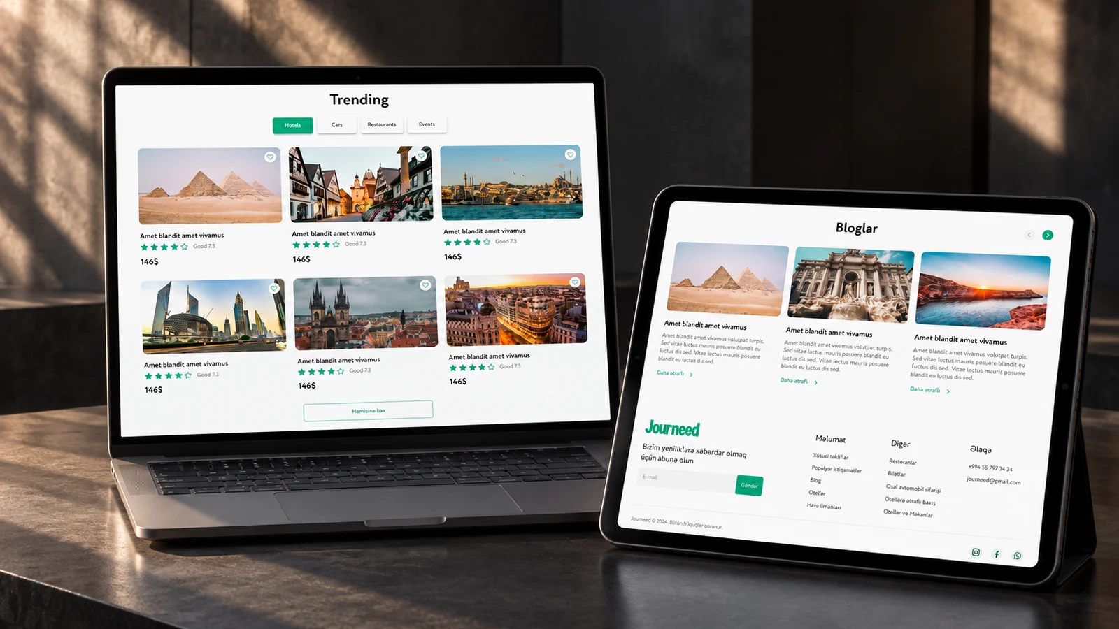 Journeed — selected project work